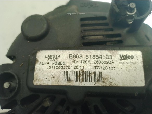 B86851854103 ALTERNADOR CITROEN NEMO Ranchera familiar|Desguaces La Cabaña