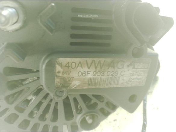 2542695F ALTERNADOR VW GOLF V (1K1)|Desguaces La Cabaña