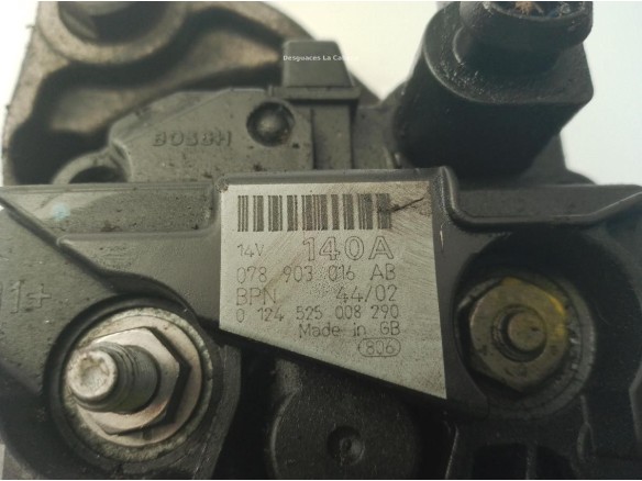 0124525008 ALTERNADOR AUDI A6 Avant (4B5, C5)|Desguaces La Cabaña