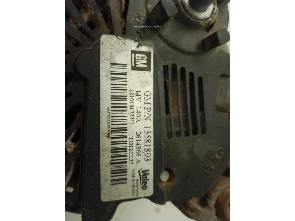 13581893 ALTERNADOR OPEL CORSA D (S07)|Desguaces La Cabaña