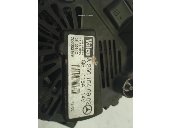 A2661540902 ALTERNADOR MERCEDES BENZ CLASE B (W245)|Desguaces La Cabaña