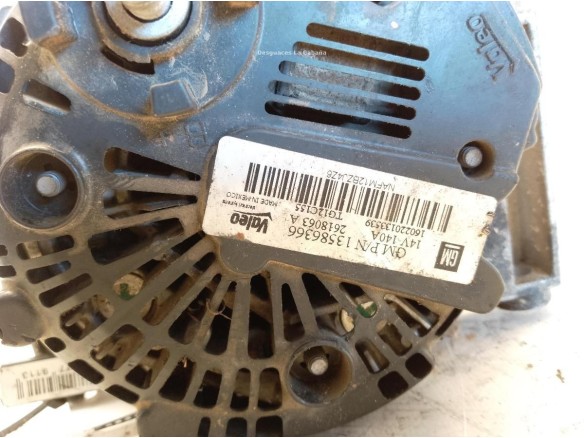 13586366 ALTERNADOR OPEL INSIGNIA A (G09)|Desguaces La Cabaña