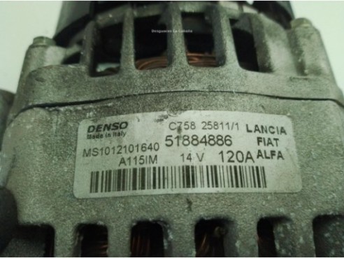0000052003623 ALTERNADOR ALFA ROMEO GIULIETTA (940_)|Desguaces La Cabaña