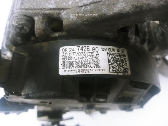 9824742880 ALTERNADOR PEUGEOT 5008 II|Desguaces La Cabaña