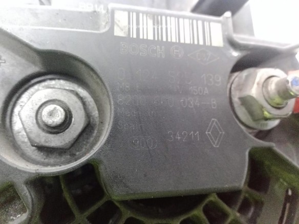 0124525139 ALTERNADOR RENAULT KANGOO / GRAND KANGOO (KW0/1_)|Desguaces La Cabaña