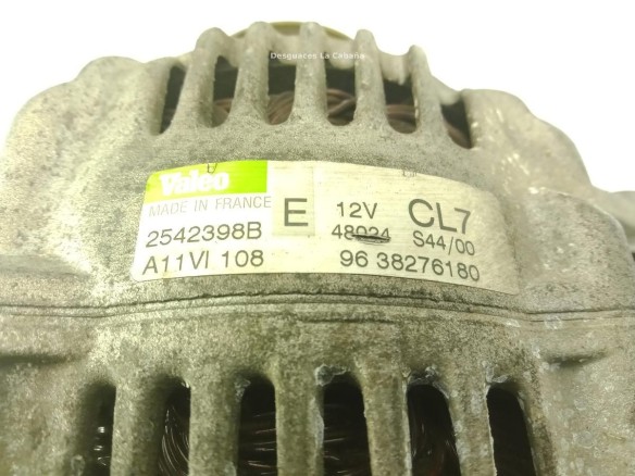 9638276180 ALTERNADOR PEUGEOT 306 (7B, N3, N5)|Desguaces La Cabaña