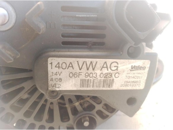 06F903023FX ALTERNADOR SKODA OCTAVIA II (1Z3)|Desguaces La Cabaña