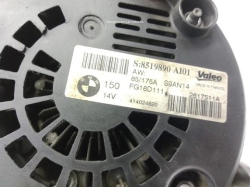 8519890,2617511A, ALTERNADOR BMW 3 (E90)|Desguaces La Cabaña