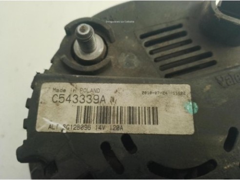 C543339A ALTERNADOR OPEL VIVARO A Furgón (X83)|Desguaces La Cabaña
