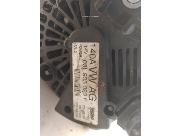 03L903023F ALTERNADOR VW GOLF VI (5K1)|Desguaces La Cabaña