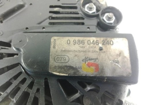 0986046240 ALTERNADOR PEUGEOT EXPERT Tepee (VF3V_)|Desguaces La Cabaña
