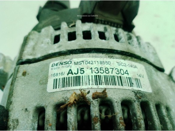 13587304 ALTERNADOR OPEL ZAFIRA TOURER C (P12)|Desguaces La Cabaña