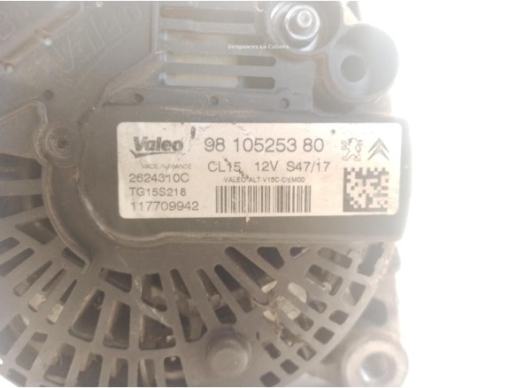 9810525380 ALTERNADOR PEUGEOT 508|Desguaces La Cabaña
