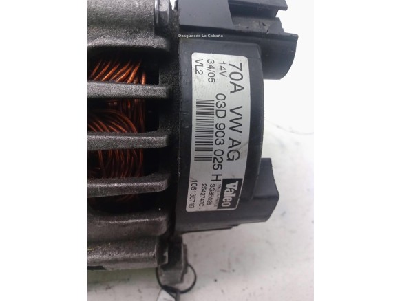03D903025H,2542747C, ALTERNADOR VW POLO (9N_)|Desguaces La Cabaña