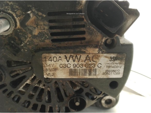 03C903023C ALTERNADOR SEAT ALTEA XL (5P5, 5P8)|Desguaces La Cabaña