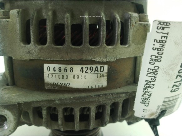 04868429AD ALTERNADOR CHRYSLER VOYAGER IV (RG, RS)|Desguaces La Cabaña