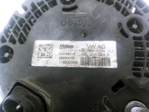 04L903024A ALTERNADOR AUDI A4 (8W2, B9)|Desguaces La Cabaña