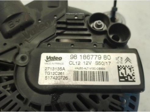9818677980 ALTERNADOR CITROEN C4 CACTUS|Desguaces La Cabaña