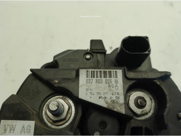 37903025M ALTERNADOR SEAT IBIZA III (6L1)|Desguaces La Cabaña