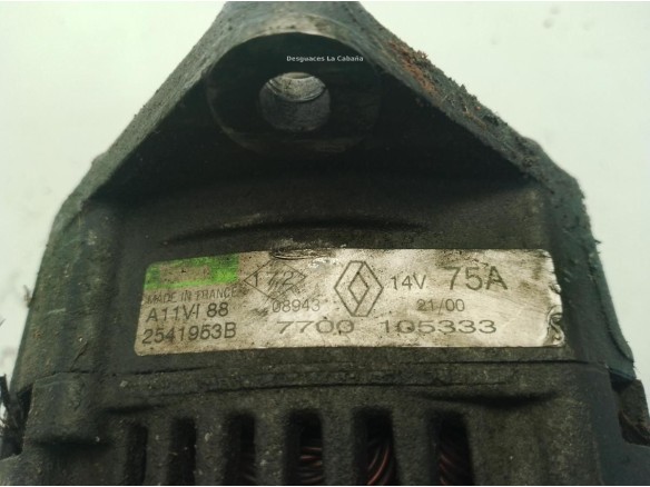 7700105333 ALTERNADOR RENAULT KANGOO (KC0/1_)|Desguaces La Cabaña