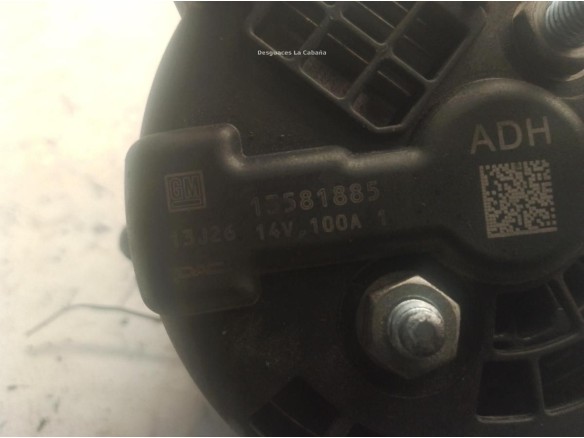 13581885 ALTERNADOR OPEL ASTRA J (P10)|Desguaces La Cabaña