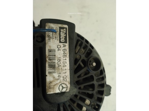 A6461541102 ALTERNADOR MERCEDES BENZ SPRINTER 5-t Furgón (906)|Desguaces La Cabaña