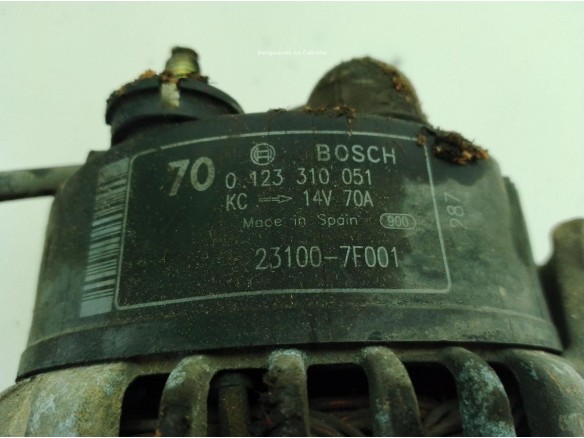0123310051 ALTERNADOR NISSAN TERRANO II (R20)|Desguaces La Cabaña