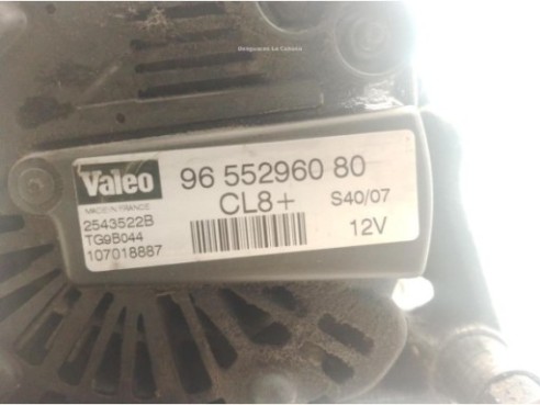 9655296080 ALTERNADOR CITROEN JUMPY Furgón|Desguaces La Cabaña