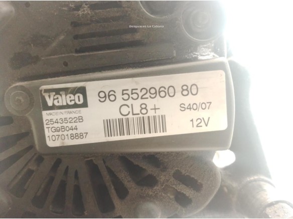 9655296080 ALTERNADOR CITROEN JUMPY Furgón|Desguaces La Cabaña