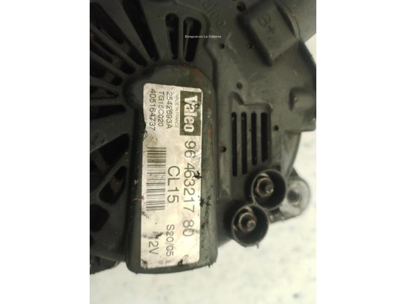 9646321780 ALTERNADOR CITROEN BERLINGO / BERLINGO FIRST Limusina (MF)|Desguaces La Cabaña