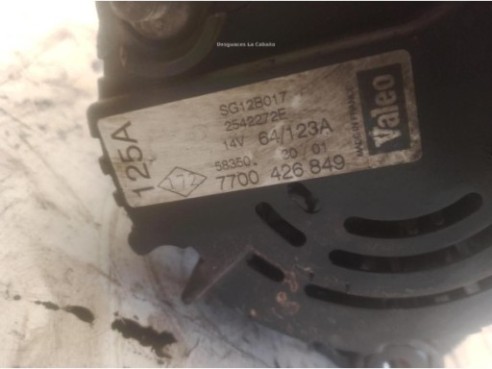 4411318 ALTERNADOR OPEL MOVANO Furgón (X70)|Desguaces La Cabaña