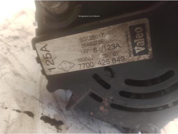 4411318 ALTERNADOR OPEL MOVANO Furgón (X70)|Desguaces La Cabaña