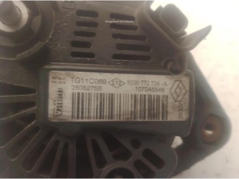8200728292 ALTERNADOR RENAULT MEGANE II (BM0/1_, CM0/1_)|Desguaces La Cabaña
