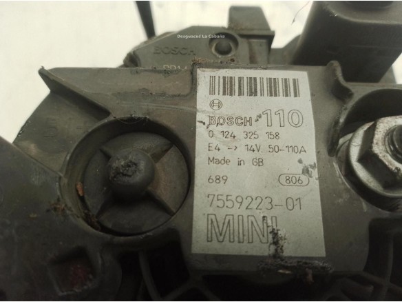 7559223 ALTERNADOR MINI MINI (R50, R53)|Desguaces La Cabaña