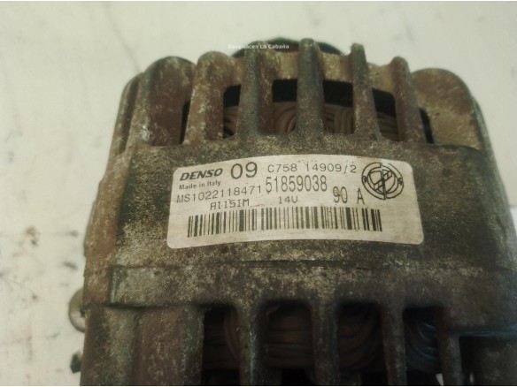 0000052003532 ALTERNADOR FIAT BRAVO II (198_)|Desguaces La Cabaña