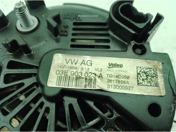 03E903023A ALTERNADOR VW POLO (6R1, 6C1)|Desguaces La Cabaña