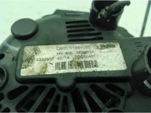 1688198880 ALTERNADOR PEUGEOT BIPPER (AA_)|Desguaces La Cabaña