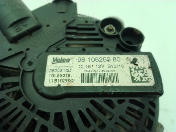 9810525380 ALTERNADOR PEUGEOT 308 II|Desguaces La Cabaña