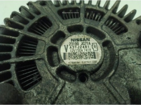  23100JG71A ALTERNADOR NISSAN X-TRAIL (T31)|Desguaces La Cabaña
