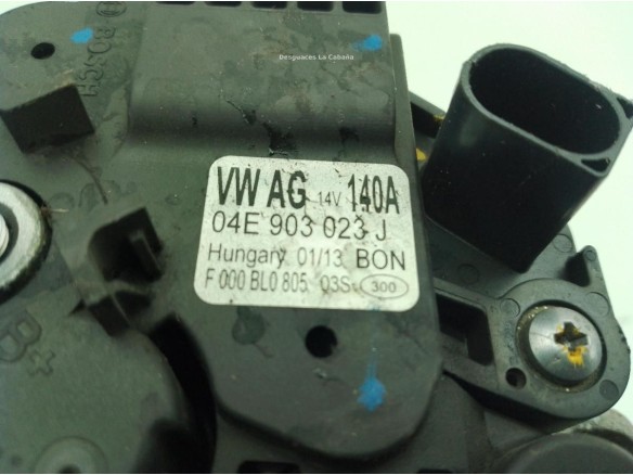 04E903015P ALTERNADOR VW GOLF VII (5G1, BQ1, BE1, BE2)|Desguaces La Cabaña