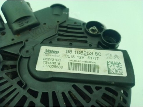 9810525380 ALTERNADOR PEUGEOT 308 SW II|Desguaces La Cabaña