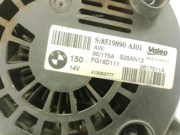 8519890 ALTERNADOR BMW 3 (E90)|Desguaces La Cabaña