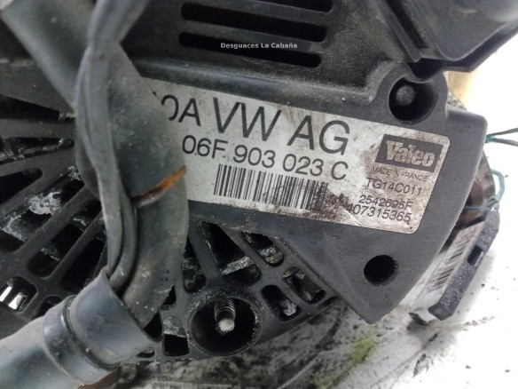 06F903023C 2542695F ALTERNADOR VW CADDY III Furgón (2KA, 2KH, 2CA, 2CH)|Desguaces La Cabaña