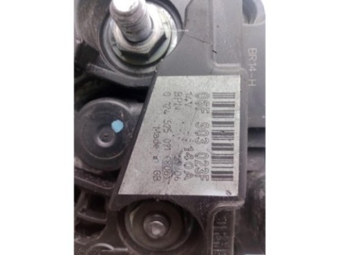 06F903023F,0124525091, ALTERNADOR VW SCIROCCO (137, 138)|Desguaces La Cabaña