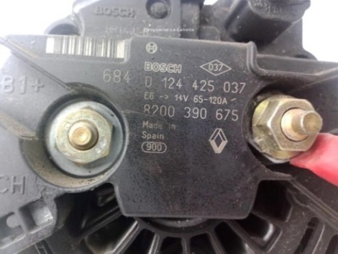 0124425037 ALTERNADOR RENAULT CLIO III (BR0/1, CR0/1)|Desguaces La Cabaña