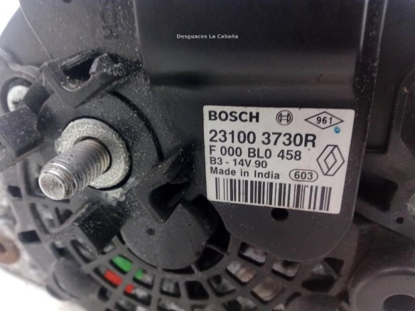 03730R ALTERNADOR RENAULT CLIO IV (BH_)|Desguaces La Cabaña