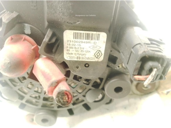 231002949R ALTERNADOR DACIA SANDERO II|Desguaces La Cabaña