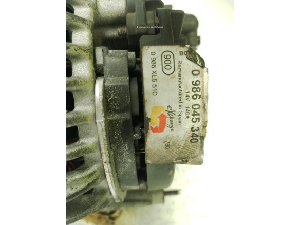 0986045340, ALTERNADOR SEAT ALTEA (5P1)|Desguaces La Cabaña