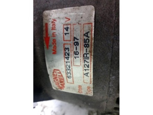 63321423,A127IR, ALTERNADOR FIAT MAREA (185_)|Desguaces La Cabaña