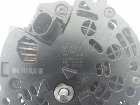 06E906016T ALTERNADOR AUDI A6 Allroad (4FH, C6)|Desguaces La Cabaña